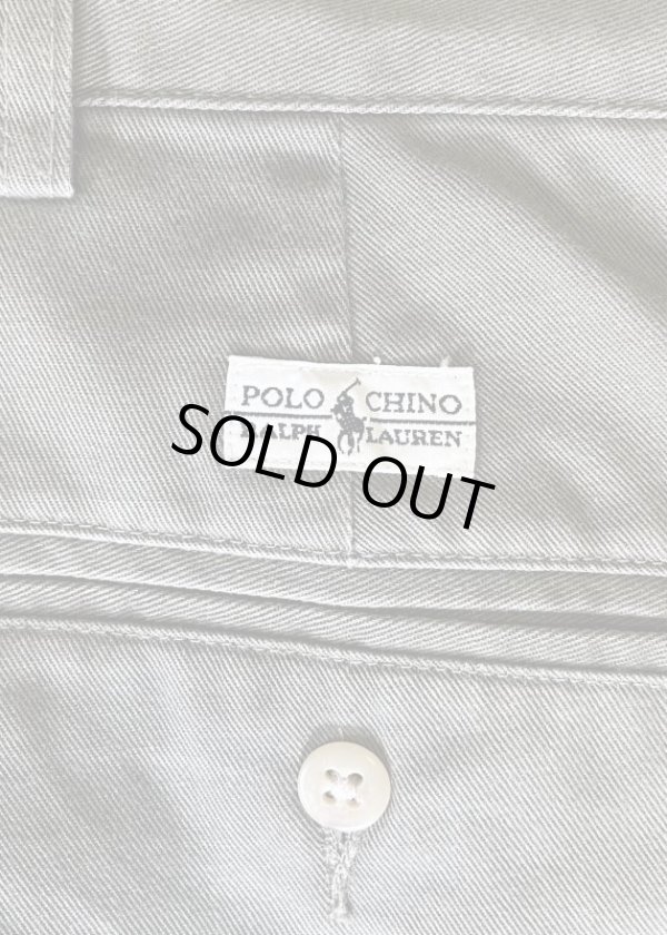画像4: 90'S RALPH LAUREN "ANDREW PANT" ツープリーツ チノパンツ カーキ (VINTAGE)