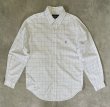 画像1: 90'S RALPH LAUREN "CLASSIC FIT" ピンオックス BDシャツ グラフチェック (VINTAGE)
