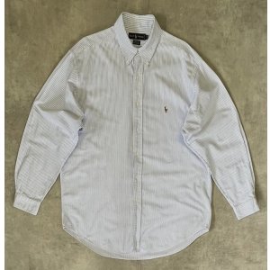 画像: 90'S RALPH LAUREN "YARMOUTH" オックスフォード BDシャツ ストライプ (VINTAGE)