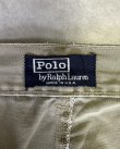画像2: 90'S RALPH LAUREN "ボックスロゴ" ツープリーツ チノパンツ オリーブ USA製 (VINTAGE)