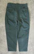 画像3: 90'S RALPH LAUREN "クレストロゴ" ツープリーツ チノパンツ グリーン USA製 (VINTAGE)