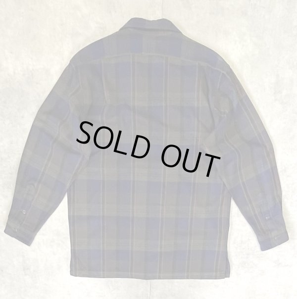 画像3: 90'S RALPH LAUREN ウール オープンカラーシャツ チェック柄 USA製 (VINTAGE)