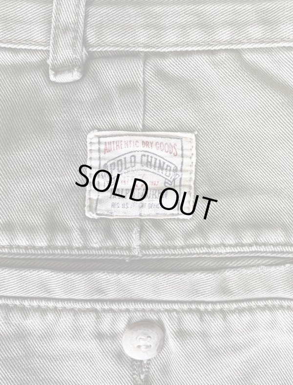 画像4: 90'S RALPH LAUREN "ボックスロゴ" ツープリーツ チノパンツ オリーブ USA製 (VINTAGE)