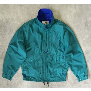 画像: 90'S LL Bean ナイロン バギーズジャケット グリーン/ブルー USA製 (VINTAGE)