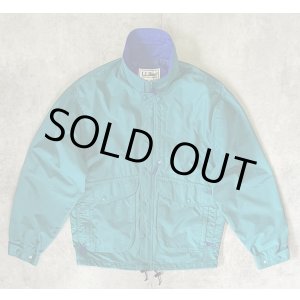 画像: 90'S LL Bean ナイロン バギーズジャケット グリーン/ブルー USA製 (VINTAGE)