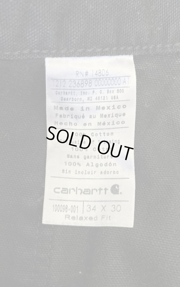 画像2: CARHARTT ダブルニー ダック ペインターパンツ ブラック W34L30 (VINTAGE)