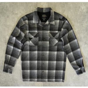 画像: 00'S PENDLETON "BOARD SHIRT" ウール オープンカラーシャツ オンブレチェック (DEADSTOCK)