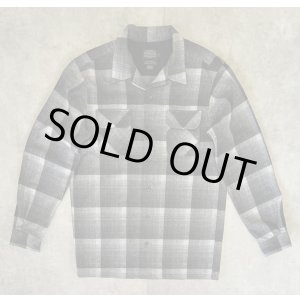 画像: 00'S PENDLETON "BOARD SHIRT" ウール オープンカラーシャツ オンブレチェック (DEADSTOCK)