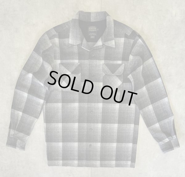 画像1: 00'S PENDLETON "BOARD SHIRT" ウール オープンカラーシャツ オンブレチェック (DEADSTOCK)