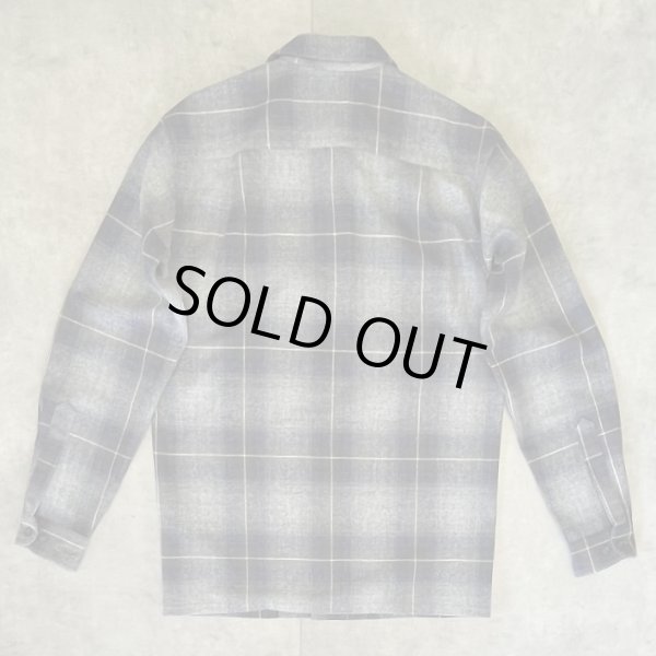 画像3: 00'S PENDLETON "BOARD SHIRT" ウール オープンカラーシャツ オンブレチェック (DEADSTOCK)