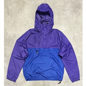画像: 90'S PATAGONIA 旧タグ "FEATHER WEIGHT SHELL PULLOVER" リップストップ アノラック パープル/ブルー (VINTAGE)