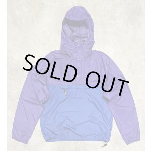 画像: 90'S PATAGONIA 旧タグ "FEATHER WEIGHT SHELL PULLOVER" リップストップ アノラック パープル/ブルー (VINTAGE)