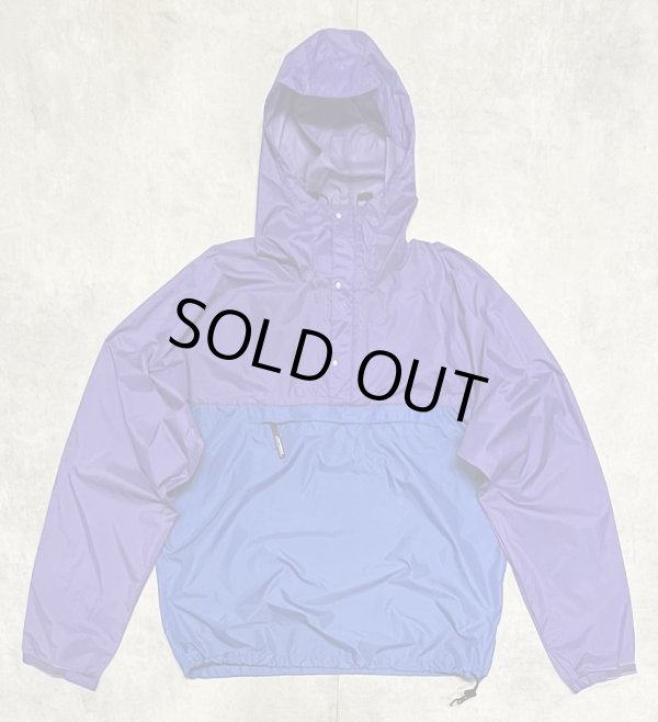 画像1: 90'S PATAGONIA 旧タグ "FEATHER WEIGHT SHELL PULLOVER" リップストップ アノラック パープル/ブルー (VINTAGE)
