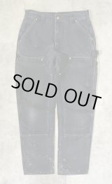 画像: CARHARTT ダブルニー ダック ペインターパンツ フェードブラック USA製 (VINTAGE)