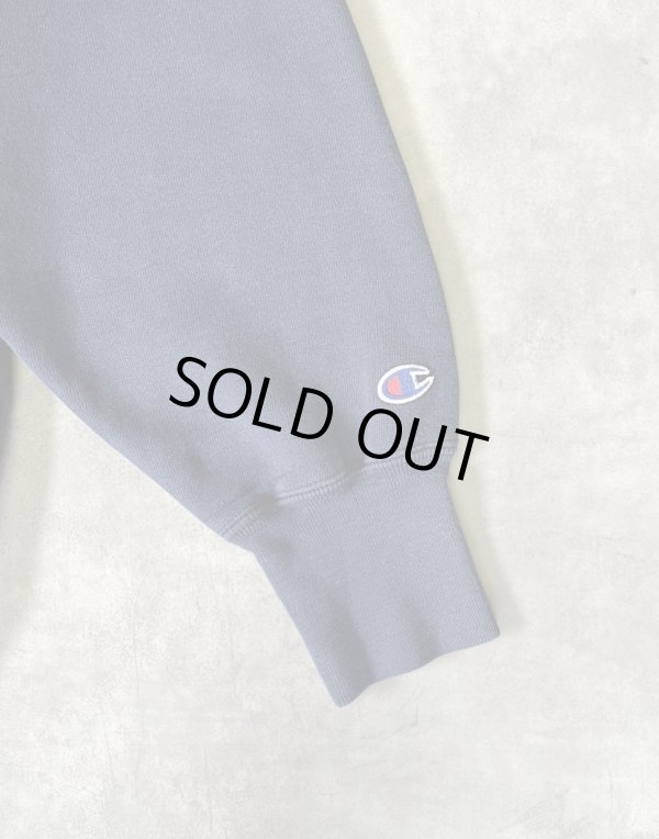 画像3: 90'S CHAMPION 刺繍タグ リバースウィーブ 無地 ネイビー USA製 (VINTAGE)