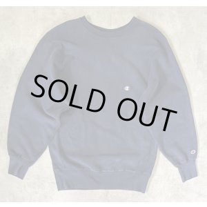 画像: 90'S CHAMPION 刺繍タグ リバースウィーブ 無地 ネイビー USA製 (VINTAGE)