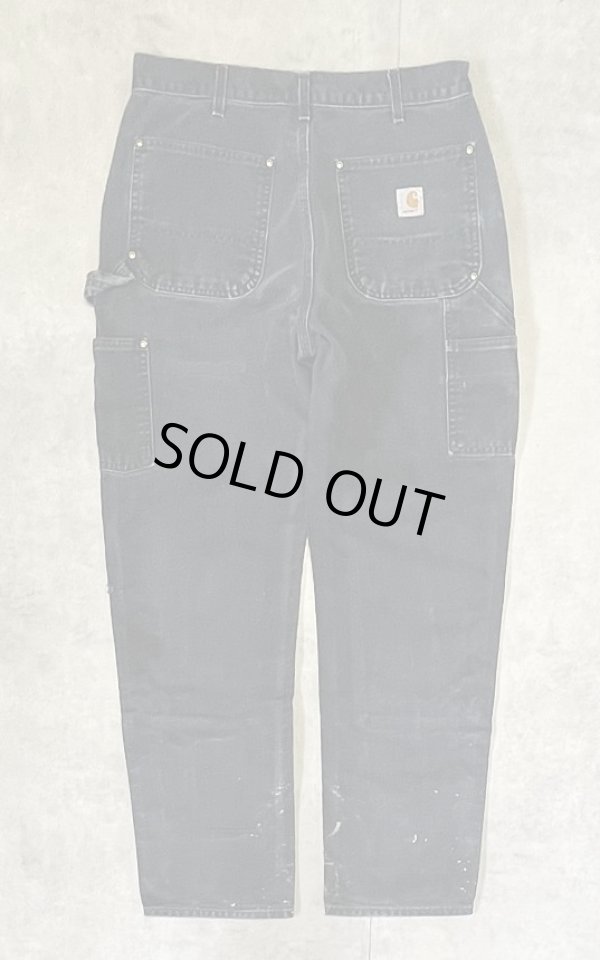 画像3: CARHARTT ダブルニー ダック ペインターパンツ フェードブラック USA製 (VINTAGE)