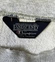 画像2: 80'S CHAMPION x LANDS' END 三角タグ 目無し リバースウィーブ 無地 ヘザーグレー USA製 (VINTAGE)