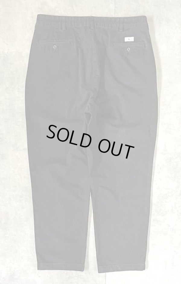 画像3: 90'S RALPH LAUREN "ANDREW PANT" ツープリーツ チノパンツ ブラック W36L30 (VINTAGE)