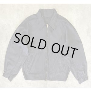 画像: 50'S UNKNOWN チンスト付き バックプリーツ ドリズラージャケット CONMATICジップ チャコール (VINTAGE)