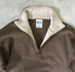 画像3: 90'S TULTEX ハーフジップ スウェットシャツ トープ/ベージュ (VINTAGE)