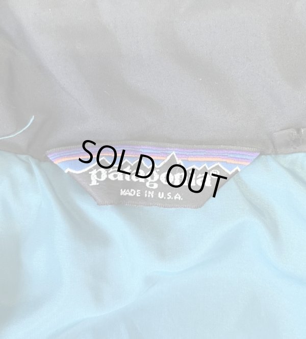 画像2: 80'S PATAGONIA 三角タグ ハーフジップ ナイロン アノラックジャケット ブラック USA製 (VINTAGE)