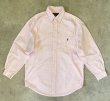 画像1: 90'S RALPH LAUREN "BIG SHIRT" オックスフォード BDシャツ ストライプ (VINTAGE)