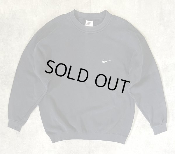 画像1: 90'S NIKE 白タグ スウェットシャツ ブラック USA製 (VINTAGE)