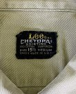 画像2: 60'S LEE "CHETOPA" マチ付き 長袖 ワークシャツ ベージュ USA製 (VINTAGE)
