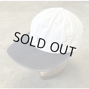 画像: 90'S RALPH LAUREN ロゴ刺繍 ベースボールキャップ ツートンカラー USA製 (VINTAGE)