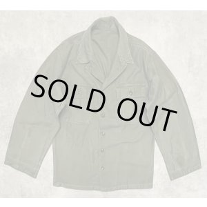 画像: 50'S アメリカ軍 US ARMY "1st MODEL" OG107 コットンサテン ユーティリティシャツ (VINTAGE)