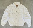 画像1: 90'S LEVIS "70503" スモールe 4thモデル デニムジャケット ホワイト チュニジア製 (VINTAGE)
