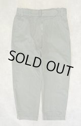 画像: 50'S フランス軍 ベルト付き メカニックワークパンツ ECLAIRダブルジップ (VINTAGE)