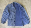 画像2: 80'S UNKNOWN フレンチワーク カバーオール フェードブルー (VINTAGE)