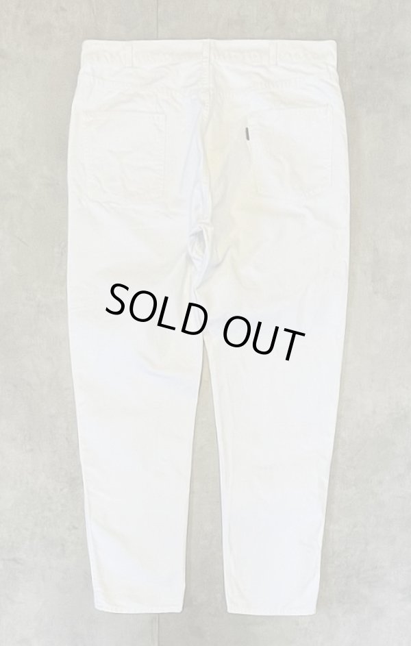 画像5: 70'S LEVIS "STA-PREST" 黒タブ BIG E ボタン裏1 ホップサック スタプレストパンツ ホワイト 42TALONジップ USA製 (VINTAGE)