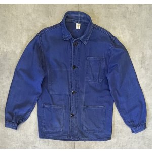 画像: 80'S LE MONT CARMEL フレンチワーク カバーオール ブルー フランス製 (VINTAGE)