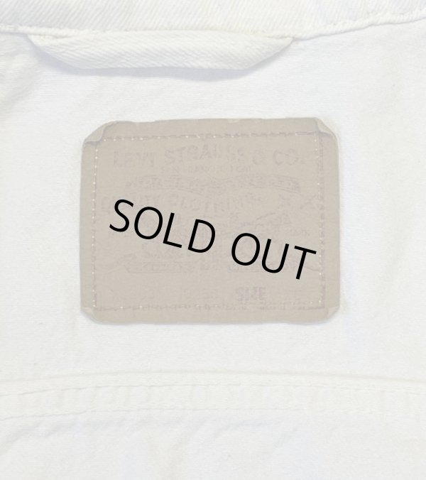 画像2: 90'S LEVIS "70503" スモールe 4thモデル デニムジャケット ホワイト ユーゴスラビア製 (VINTAGE)