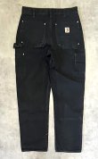 画像4: CARHARTT ダブルニー ダック ペインターパンツ ブラック W32L32 USA製 (VINTAGE)