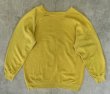 画像5: 80'S CHAMPION トリコタグ フロッキープリント ラグランスリーブ スウェット マスタード USA製 (VINTAGE)