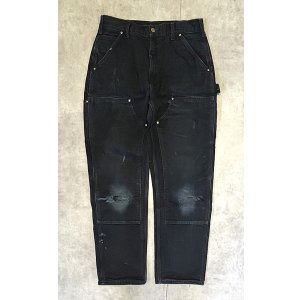 画像: CARHARTT ダブルニー ダック ペインターパンツ ブラック W32L32 USA製 (VINTAGE)