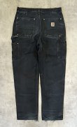 画像4: CARHARTT ダブルニー ダック ペインターパンツ ブラック W33L32 USA製 (VINTAGE)