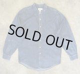 画像: 90'S J.CREW 旧タグ デニム バンドカラーシャツ インディゴ USA製 (VINTAGE)