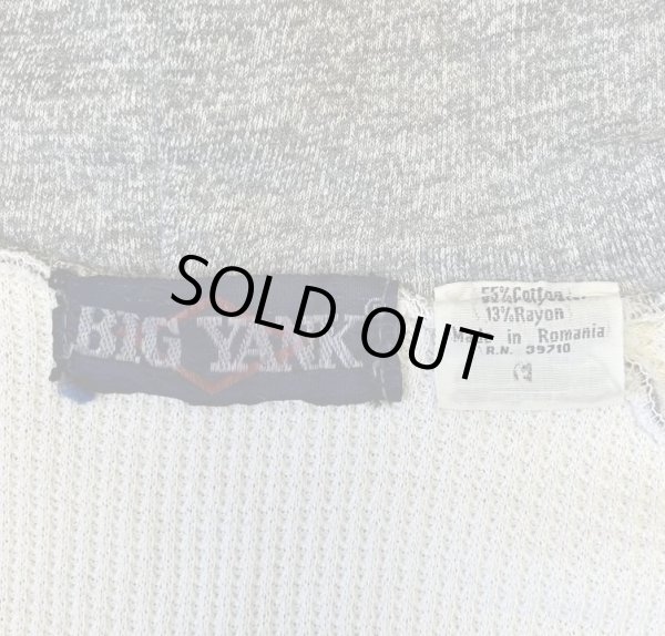 画像2: 70'S BIG YANK 裏サーマル ダブルフェイス スウェットパーカー アルミジップ ヘザーグレー ルーマニア製 (VINTAGE)