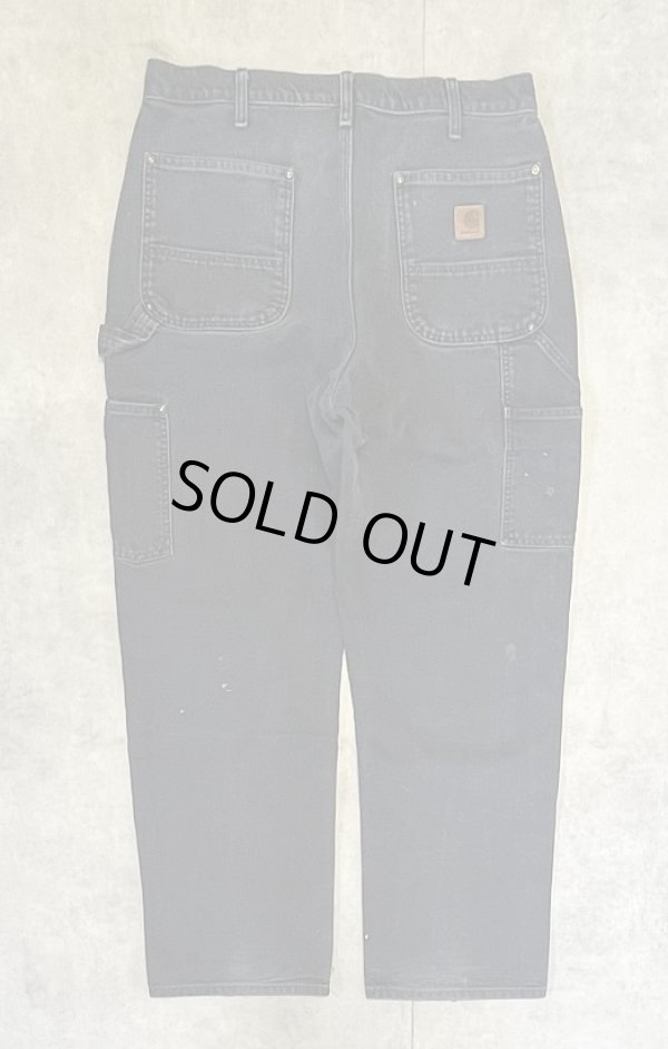 画像4: CARHARTT ダブルニー ダック ペインターパンツ ブラック W34L30 メキシコ製 (VINTAGE)