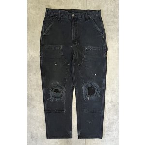 画像: CARHARTT ダブルニー ダック ペインターパンツ ブラック W34L30 メキシコ製 (VINTAGE)