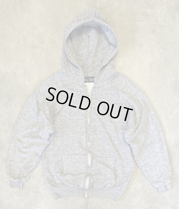 画像1: 70'S BIG YANK 裏サーマル ダブルフェイス スウェットパーカー アルミジップ ヘザーグレー ルーマニア製 (VINTAGE)