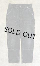 画像: CARHARTT ダブルニー ダック ペインターパンツ ブラック W33L32 USA製 (VINTAGE)