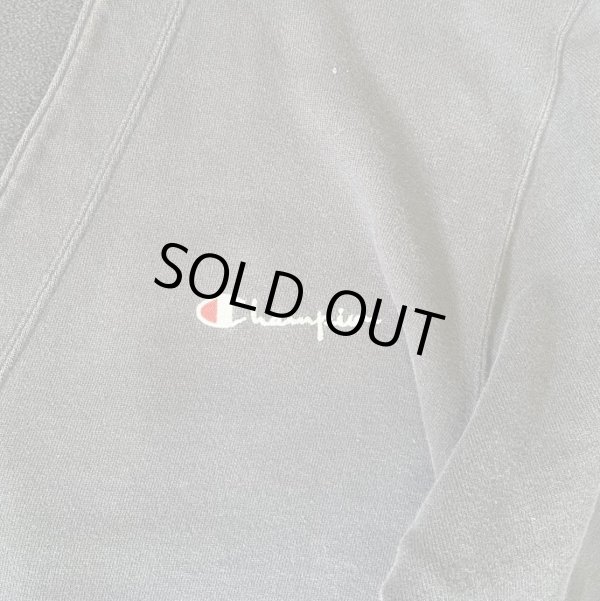 画像3: 90'S CHAMPION 青タグ スウェット カーディガン フェードブラック USA製 (VINTAGE)