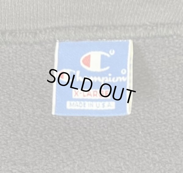 画像2: 90'S CHAMPION 青タグ スウェット カーディガン フェードブラック USA製 (VINTAGE)