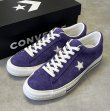 画像1: CONVERSE "ONE STAR" スウェード ローカット パープル 箱付き (NEW)